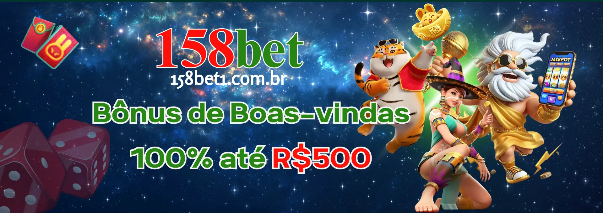 158bet Bônus de Boas-vindas 100% até R$500